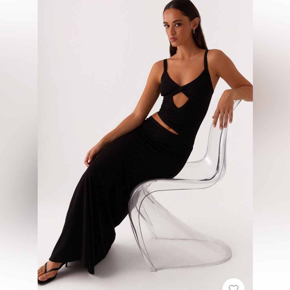 PEPPERMAYO Black cut out Maxi Dress